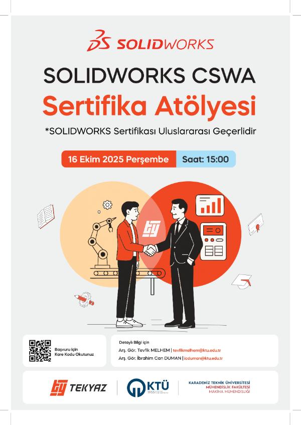 SolidWorks-CSWA Sertifika Atölyesi

