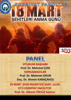 Panel - Çanakkale Şehitleri Anma Günü
