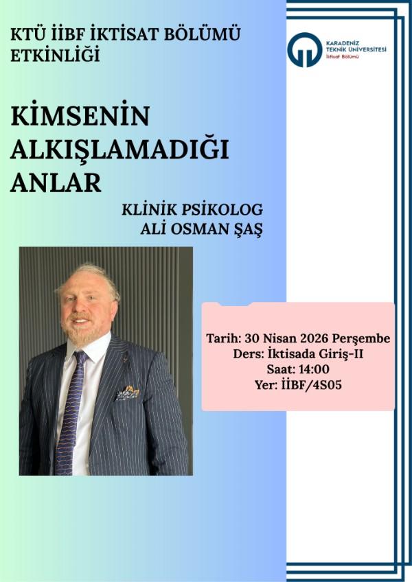 Kimsenin Alkışlamadığı Anlar Söyleşisi-Klinik Psikolog Ali Osman ŞAŞ