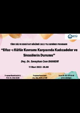 Elfâz-ı Küfr Kavramı Karşısında Kadızâdeler ve Sivâsîler'in Durumu