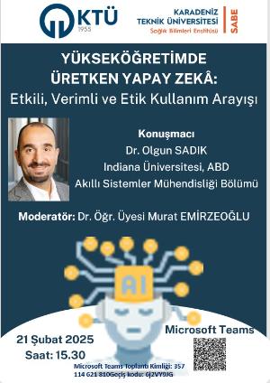 Yükseköğretimde Üretken Yapay Zekâ

