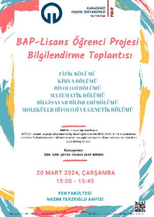 BAP-LİSANS Öğrenci Projesi Bilgilendirme Toplantısı