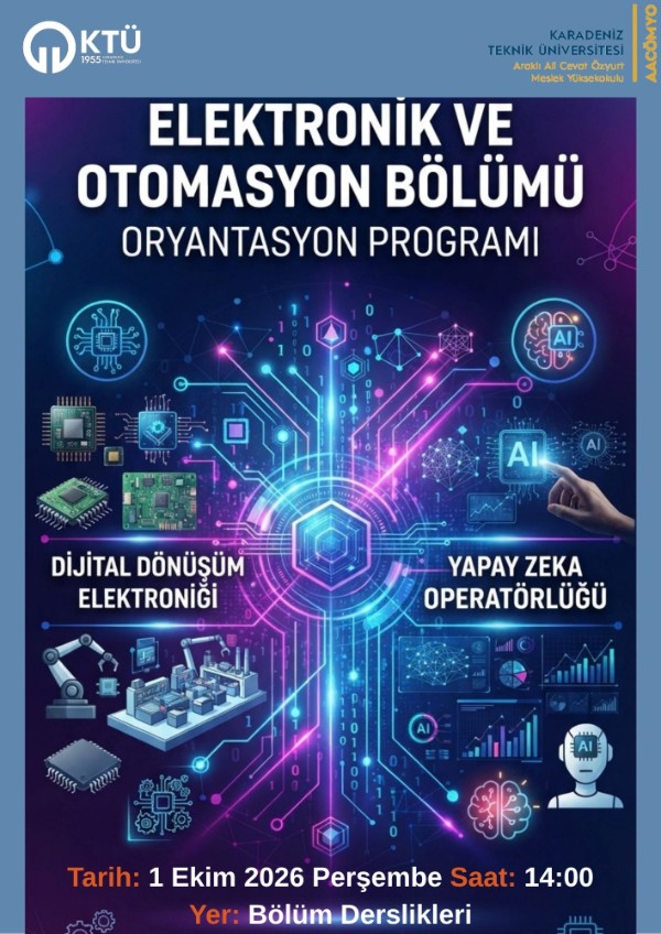 Elektronik ve Oryantasyon Bölümü Oryantasyon Programı
