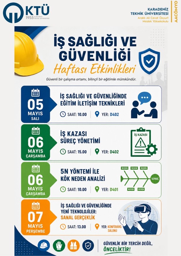 İş Sağlığı ve Güvenliği Haftası Etkinlikleri