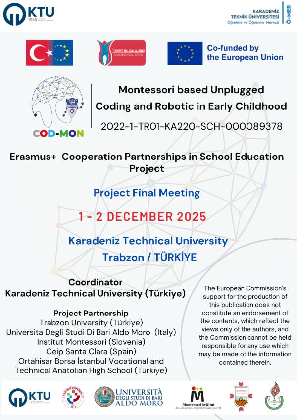 Erasmus+ KA220-SCH COD-MON Projesi Kapanış Toplantısı