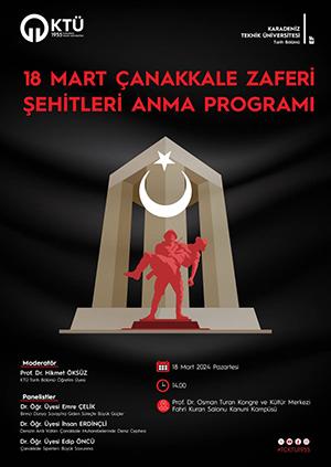 18 Mart Çanakkale Zaferi Şehitleri Anma Programı