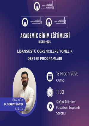 Lisansüstü Öğrencilere Yönelik Destek Programları
