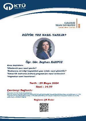 Eğitim: Tez Nasıl Yazılır?