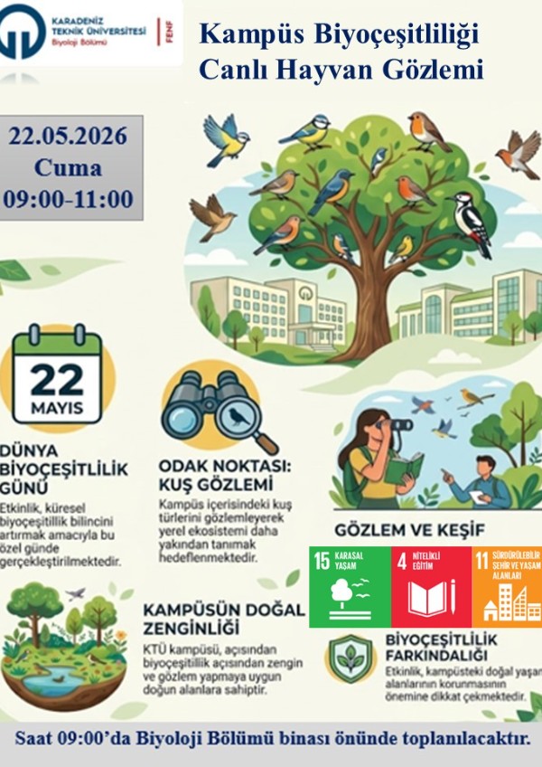 Kampüste Biyoçeşitlilik ve Canlı Hayvan Gözleme Etkinliği