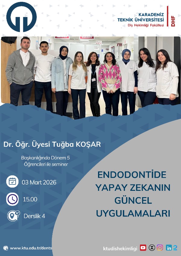 Endodontide Yapay Zekanın Güncel Uygulamaları