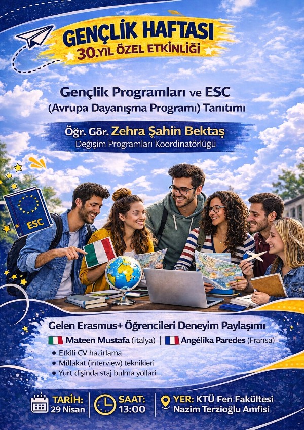 Gençlik Programları ve ESC (Avrupa Dayanışma Programı) Tanıtımı