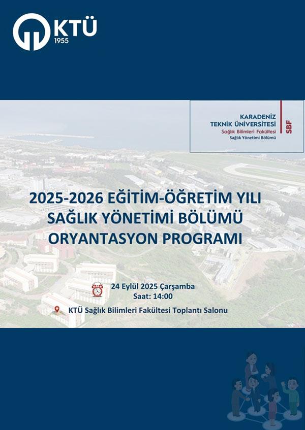 2025-2026 Güz Yarıyılı 1. Sınıf Oryantasyon Programı