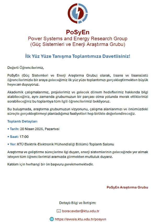 PoSyEn (Güç Sistemleri ve Enerji Araştırma Grubu)