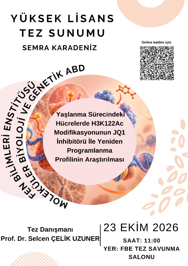 Yüksek Lisans Öğrencimiz Semra Karadeniz'in Tez Savunması
