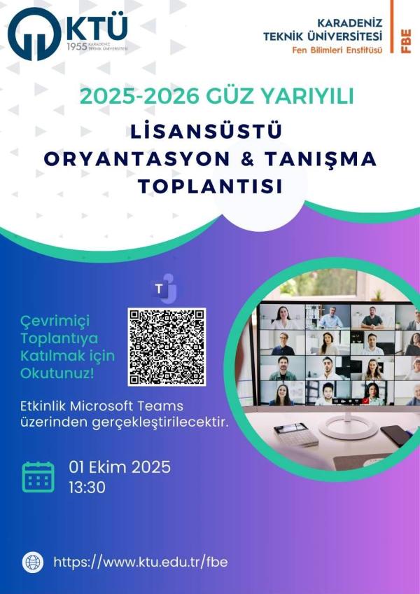 2005-2006 Güz Dönemi Lisansüstü Oryantasyon ve Tanışma Toplantısı