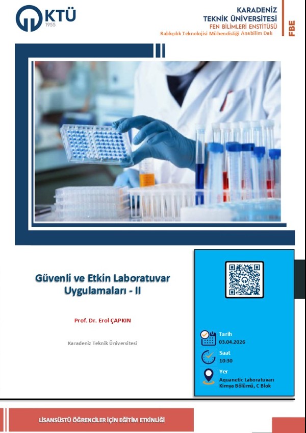 Güvenli ve Etkin Laboratuvar Uygulamaları-II