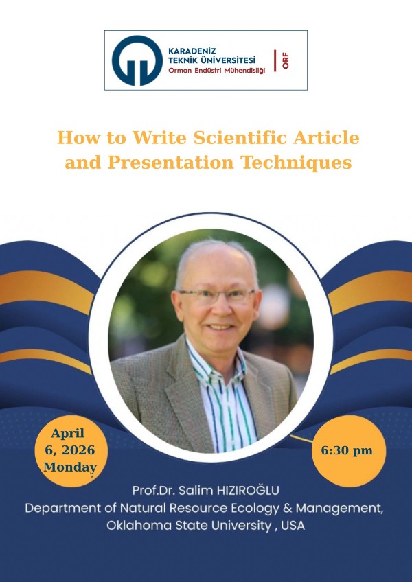 Bilimsel Makale Yazma ve Sunum Teknikleri Etkinliği