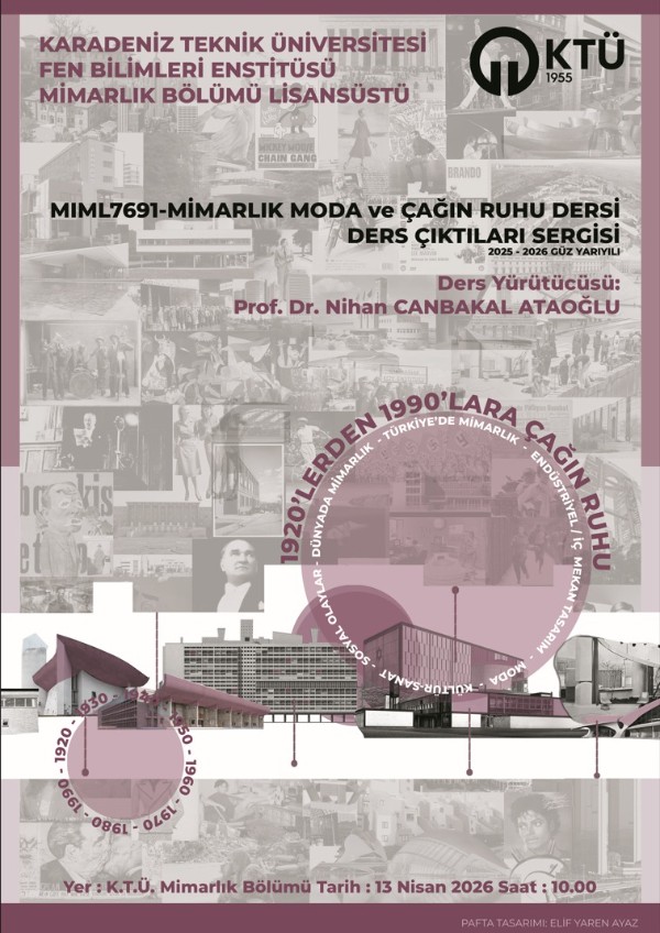 Mimarlık Moda ve Çağın Ruhu Dersi Ders Çıktıları Sergisi