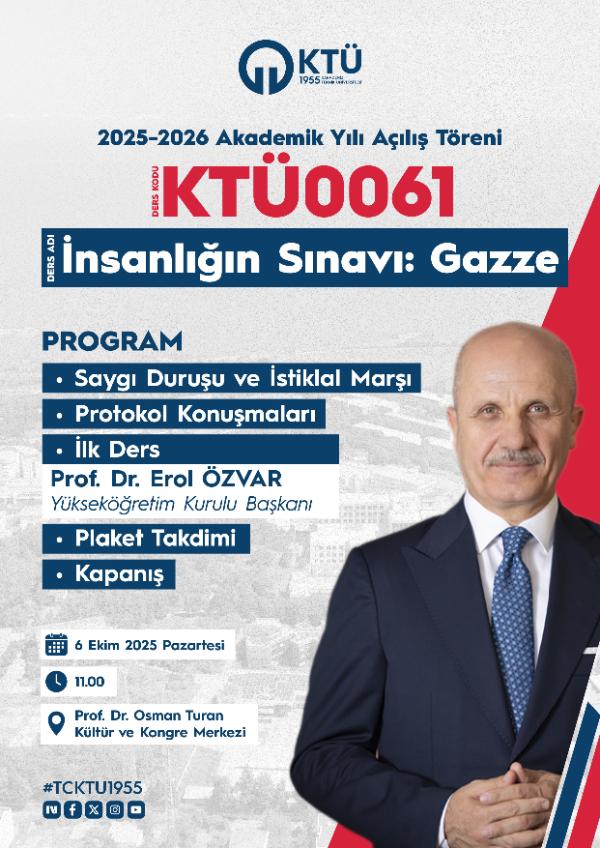 2025-2026 Akademik Yılı Açılış Programı