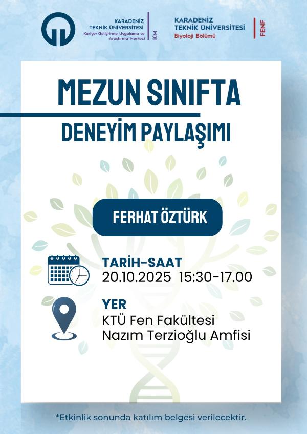 Mezun Sınıfta: Deneyim Paylaşımı