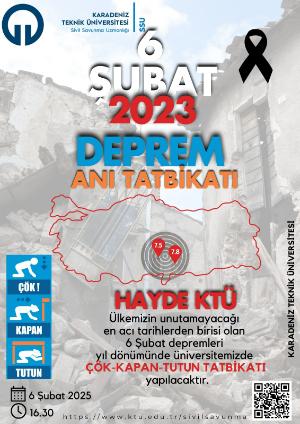 Çök-Kapan-Tutun Deprem Anı Tatbikatı