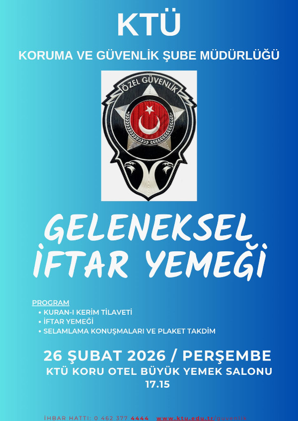 Koruma ve Güvenlik Şube Müdürlüğü Geleneseksel İftar Yemeği