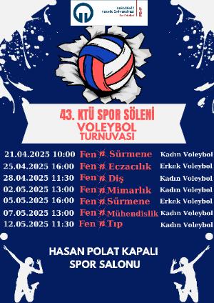 43. Spor Şöleni Voleybol Turnuvası (Kadın-Erkek)