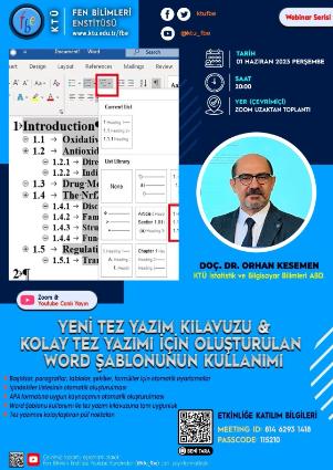 "Yeni Tez Yazım Kılavuzu ve Kolay Tez Yazımı İçin Word Şablonu Kullanımı"