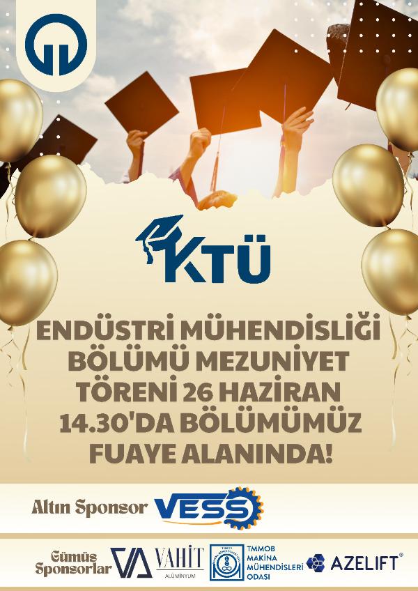 Mezuniyet Törenimiz 26 Haziran'da!