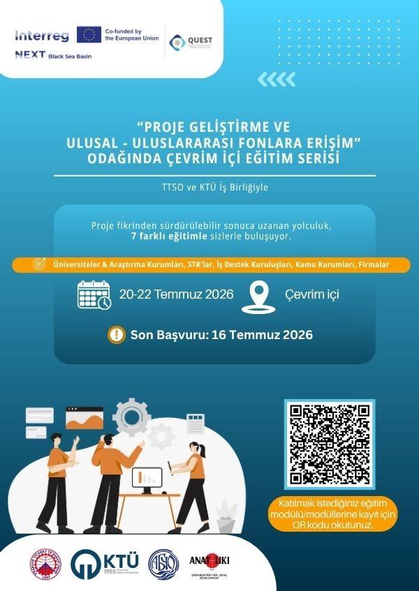 Proje Geliştirme ve Ulusal-Uluslararası Fonlara Erişim Odağında Çevrim İçi Eğitim Serisi