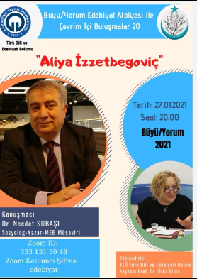 Büyü-yorum Edebiyat Atölyesi- Aliya İzzetbegoviç