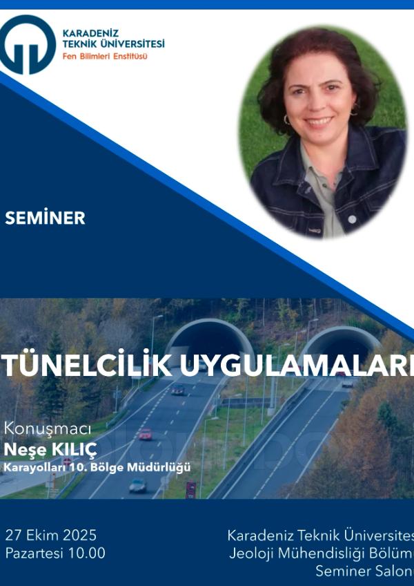 Seminer: Tünelcilik Uygulamaları