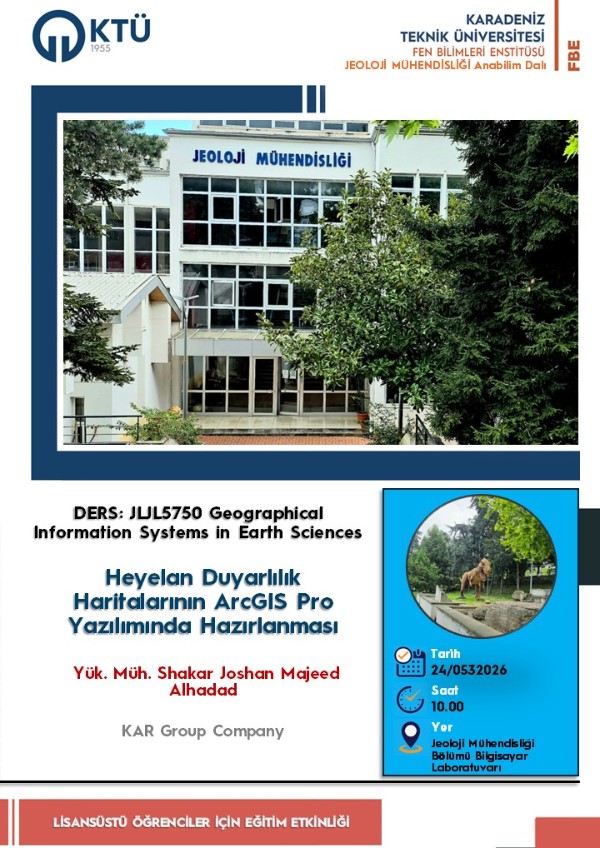 Heyelan Duyarlılık Haritalarının ArcGIS Pro Yazılımında Hazırlanması