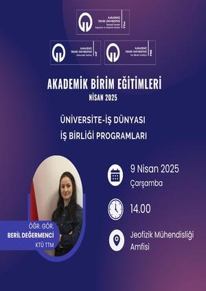 Üniversite-İş Dünyası İş Birliği Programları Eğitimi