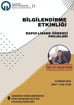 BAP09-Lisans Öğrenci Projeleri 