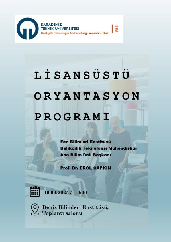 Lisansüstü Oryantasyon Programı
