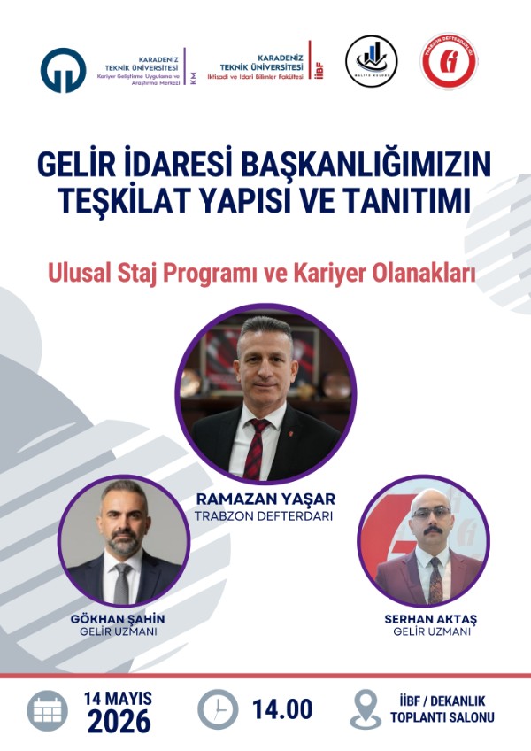 Gelir İdaresi Başkanlığımızın Teşkilat Yapısı ve Tanıtımı- Ulusal Staj Programı ve Kariyer Olanakları