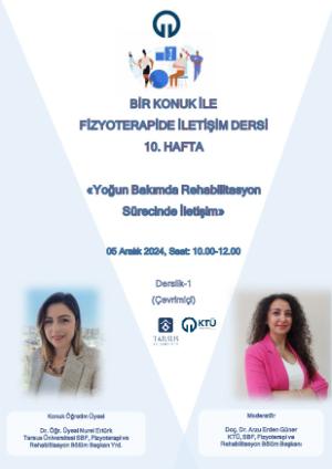 Bir Konuk ile Fizyoterapide İletişim Dersi