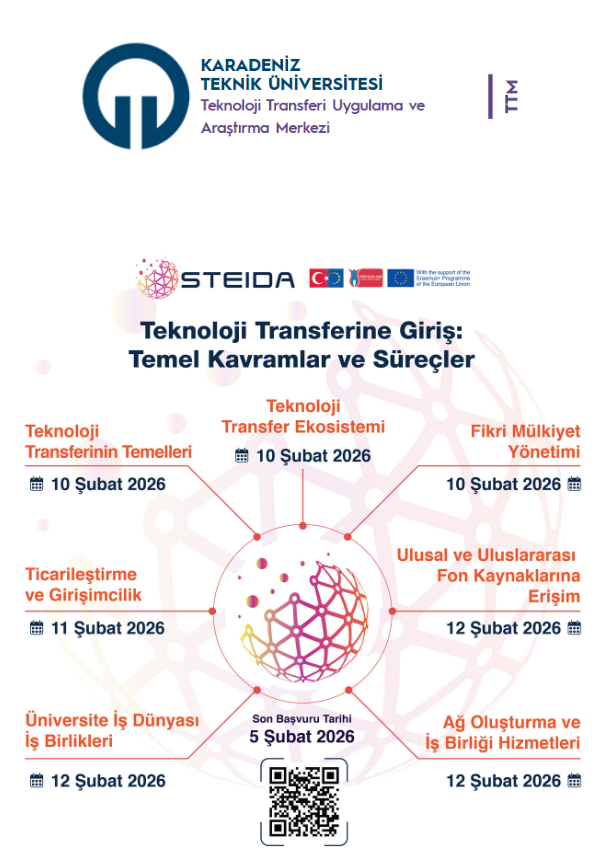 Teknoloji Transferine Giriş: Temel Kavramlar ve Süreçleri Online Eğitim Programı Açıldı