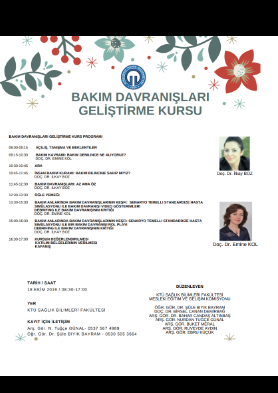 Bakım Davranışları Geliştirme Kursu