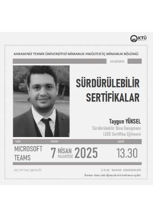 Sürdürülebilir Sertifikalar -  Taygun Yüksel