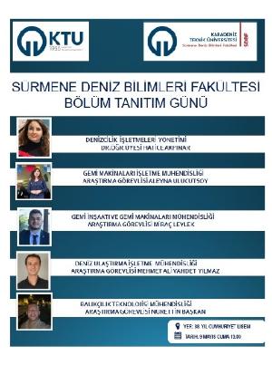 Sürmene Deniz Bilimleri Fakültesi  "Bölüm Tanıtım Günü" Etkinliği


