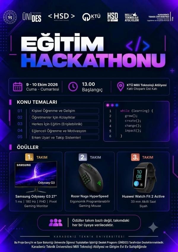 Eğitim Hackathonu Başvuruları Başladı!