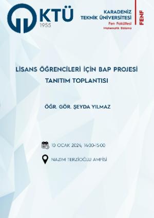 Lisans Öğrencileri İçin Bap Projesi Tanıtım Toplantısı