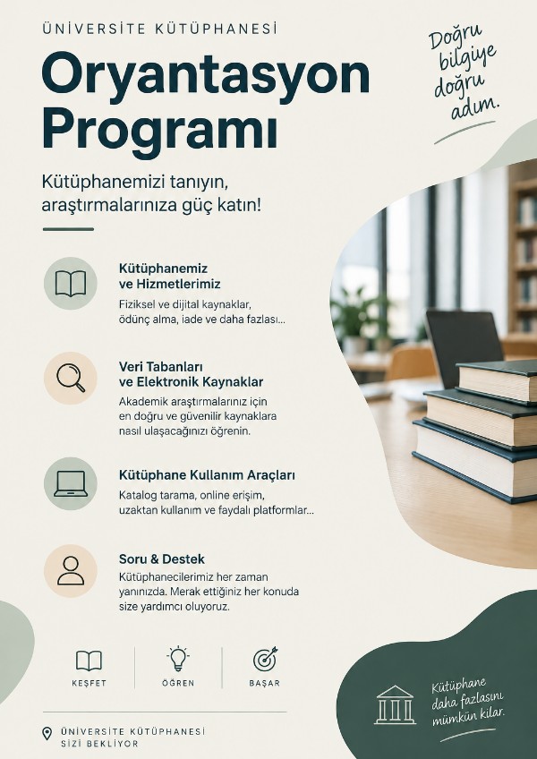 Kütüphane Oryantasyon Programı Ekim 2026