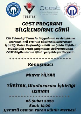 COST Bılgılendırme Günü 