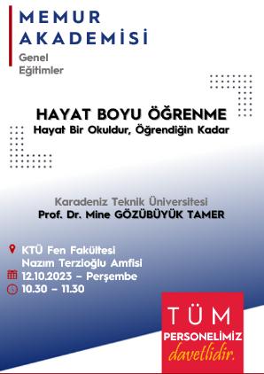 Hayat Boyu Öğrenme "Hayat Bir Okuldur, Öğrendiğin Kadar"