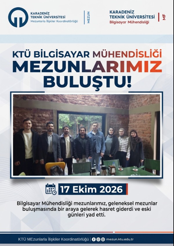 KTÜ Bilgisayar Mühendisliği Mezunlar Buluşması