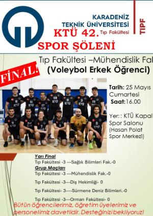 Tıp Fakültesi-Mühendislik Fakültesi Voleybol Final (Erkek Öğrenci)