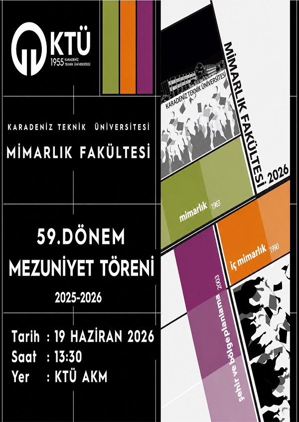 Mimarlık Fakültesi 59. Dönem Mezuniyet Töreni
